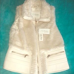 Faux fur vest
